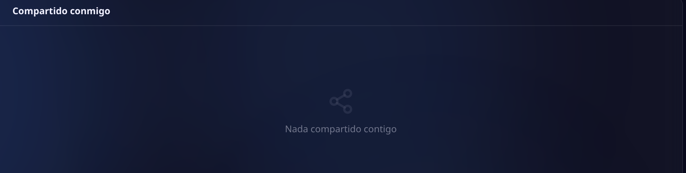 Sección Compartido conmigo del Drive, donde aparecen los archivos que otras personas del equipo compartieron